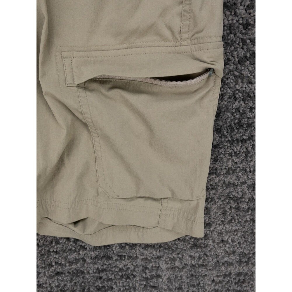 REI Cargo Shorts Womens 14 Beige Relaxed Belted Stretch Quick Dry Hike Gorpcore - Picture 10 of 16